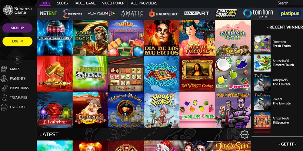 BonanzaGame Casino - Twoje źródło rozrywki online 0
